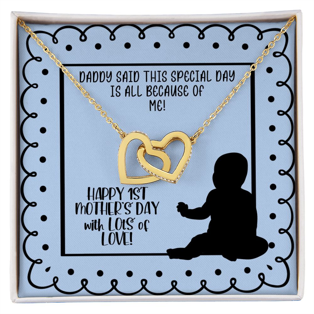 1st Mother's Day Necklace - Gift for New Mom from Baby