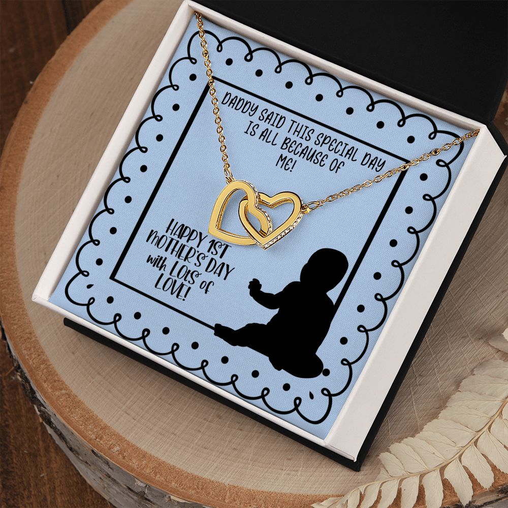 1st Mother's Day Necklace - Gift for New Mom from Baby