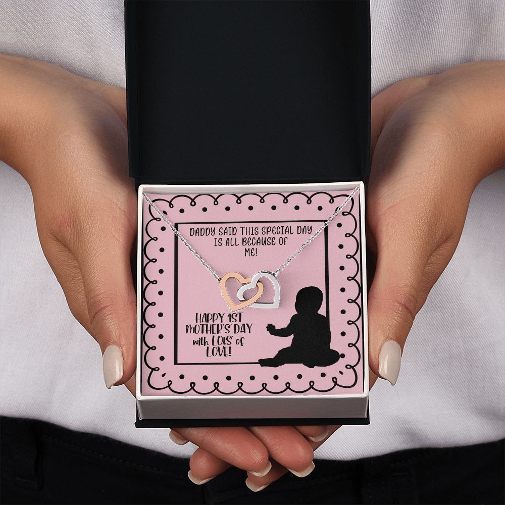 1st Mother's Day Necklace - Gift for New Mom from Baby