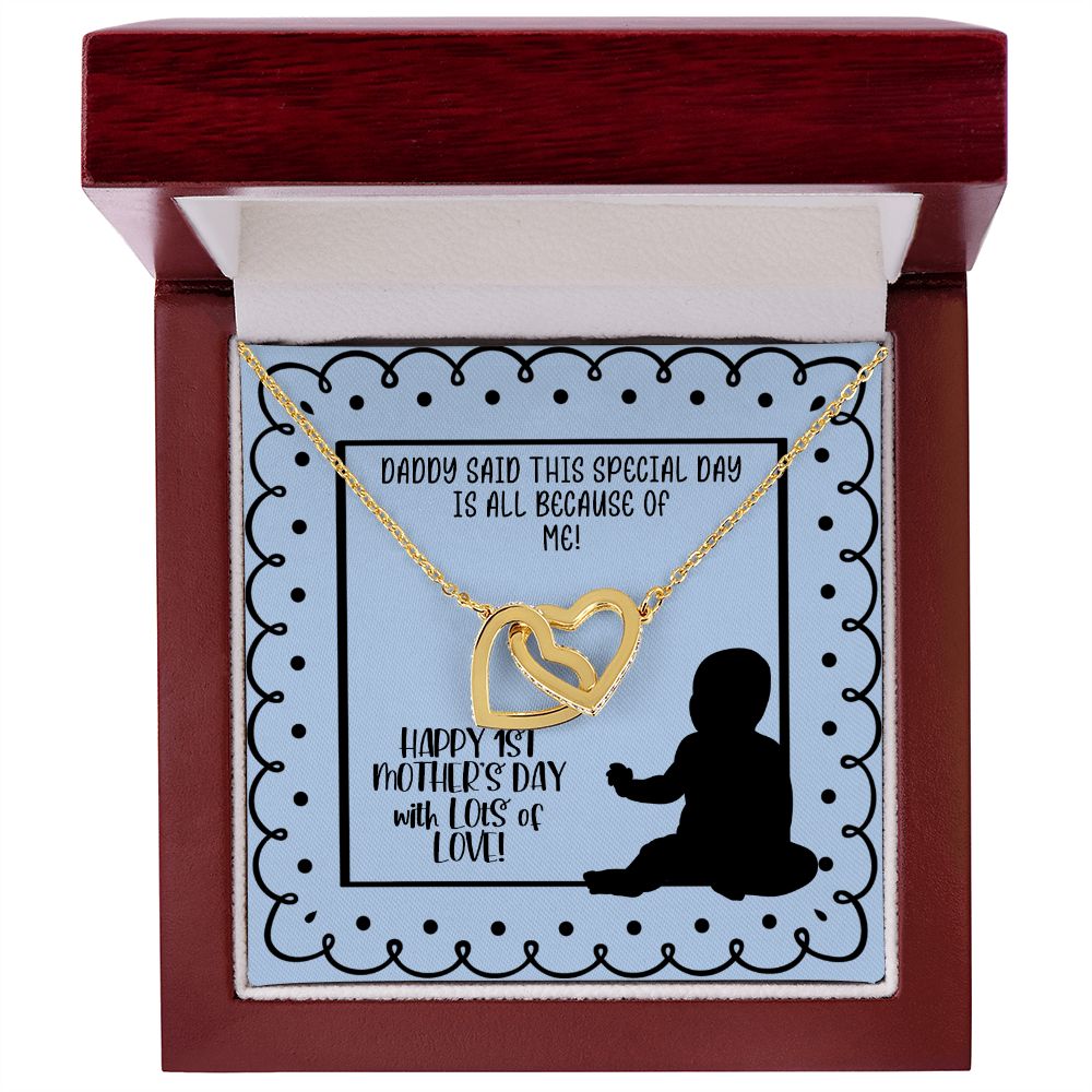 1st Mother's Day Necklace - Gift for New Mom from Baby
