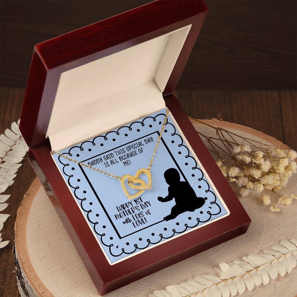 1st Mother's Day Necklace - Gift for New Mom from Baby