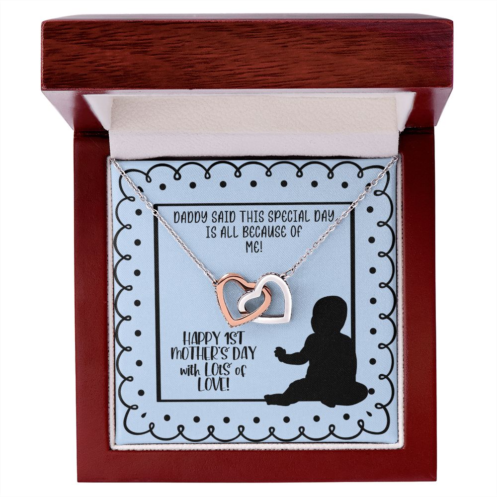 1st Mother's Day Necklace - Gift for New Mom from Baby