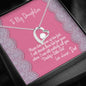 To My Daughter - Please Don't Grow Up Too Fast - Love Always, Dad - Cubic Zirconia Heart Necklace
