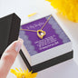 To My Daughter - Love is All You Need - Heart Necklace