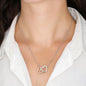 To My Wonderful Granddaughter, Our Hearts Will Always Be Connected / Necklace, Gift from Grandfather, Gift from Grandmother