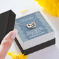 To My Daughter - I'll Always Love You, Mom - Interlocking Hearts Necklace