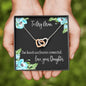 Mom from Daughter - Our Hearts are Forever Connected Interlocking Heart Necklace