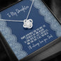 Gift for Daughter, Gift from Dad, Love Knot Necklace, To Daughter from Dad, Birthday Gift for Daughter