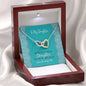 To My Daughter - No Mother Has Ever Loved Her Daughter More - Interlocking Heart Necklace