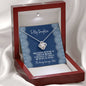 Gift for Daughter, Gift from Dad, Love Knot Necklace, To Daughter from Dad, Birthday Gift for Daughter