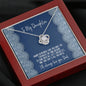 Gift for Daughter, Gift from Dad, Love Knot Necklace, To Daughter from Dad, Birthday Gift for Daughter