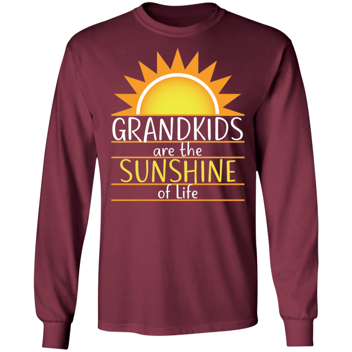 Grandkids are the Sunshine of Life T-Shirts with Short or Long Sleeve