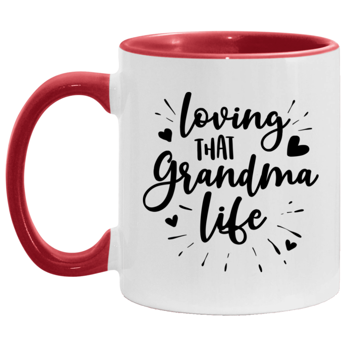 Loving That Grandma Life White Mugs