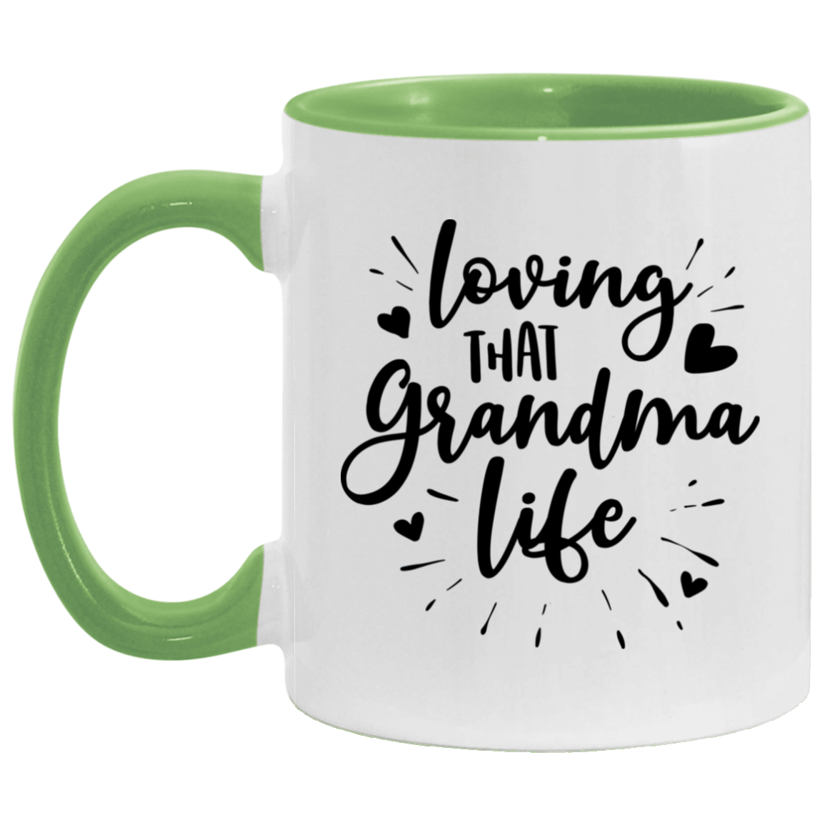 Loving That Grandma Life White Mugs