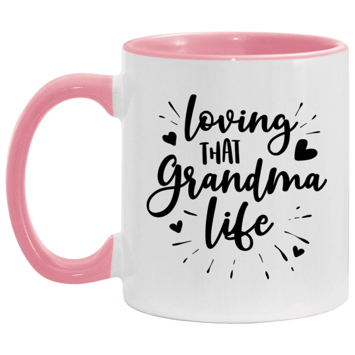 Loving That Grandma Life White Mugs