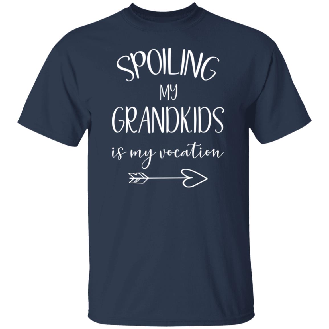 Spoiling My Grandkids is My Vocation T-Shirts with Short or Long Sleeve