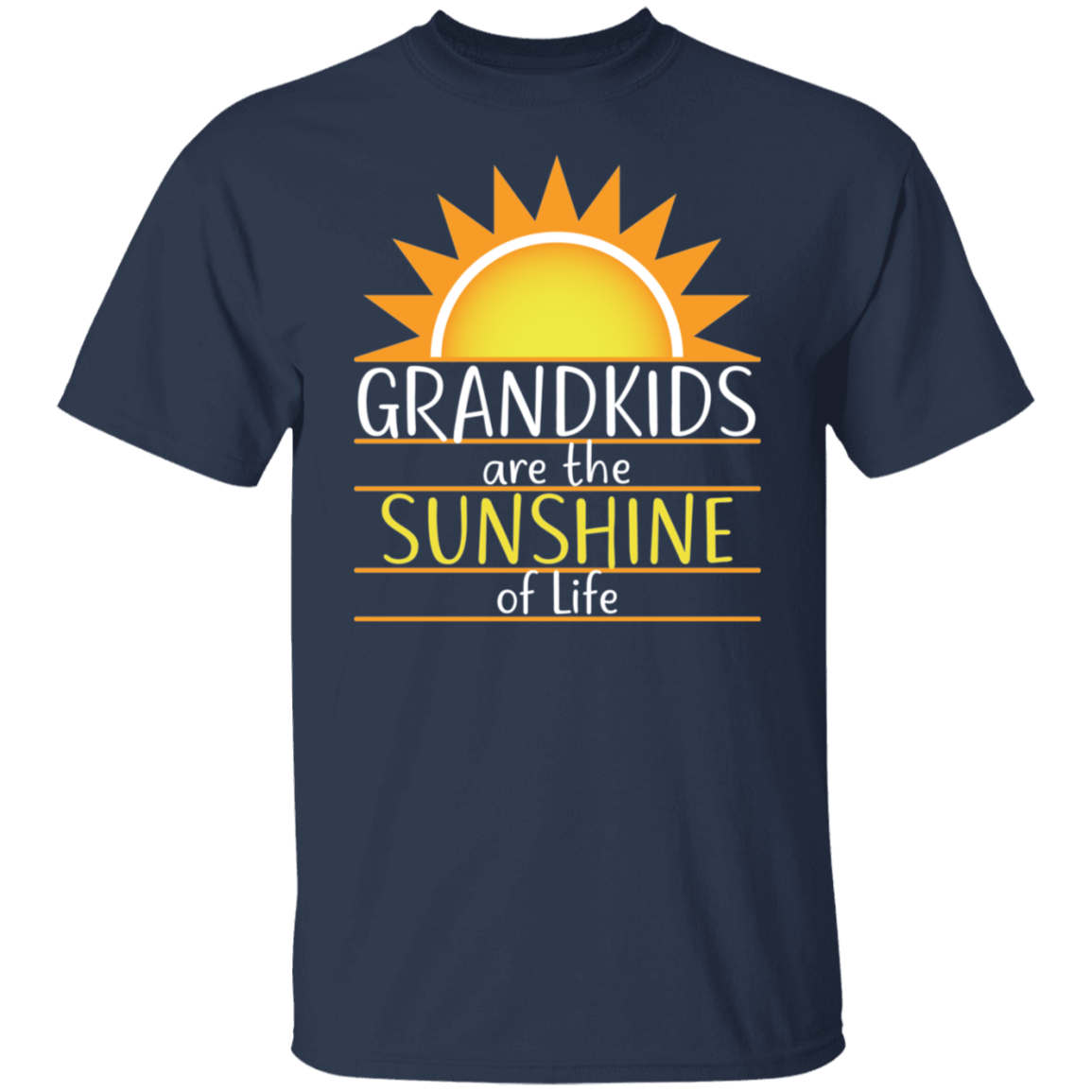 Grandkids are the Sunshine of Life T-Shirts with Short or Long Sleeve