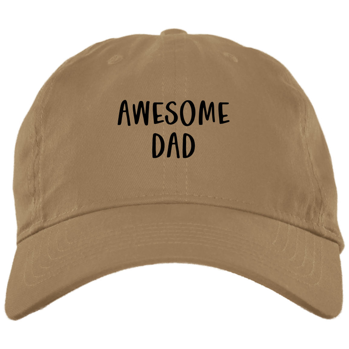 Awesome Dad Brushed Twill Unstructured Dad Cap