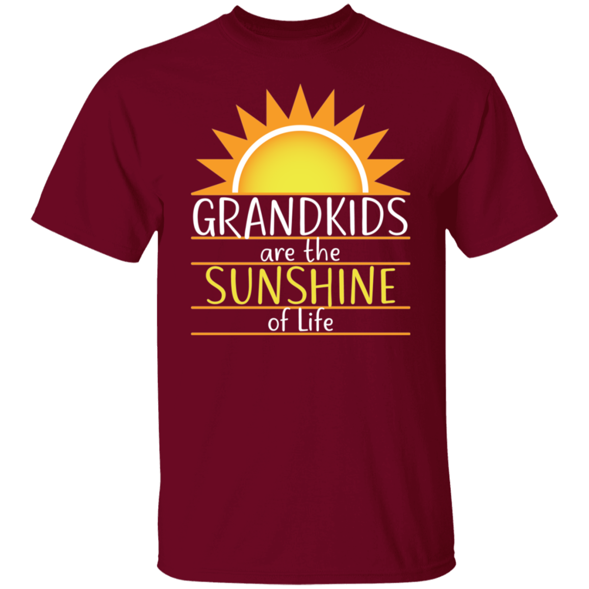 Grandkids are the Sunshine of Life T-Shirts with Short or Long Sleeve