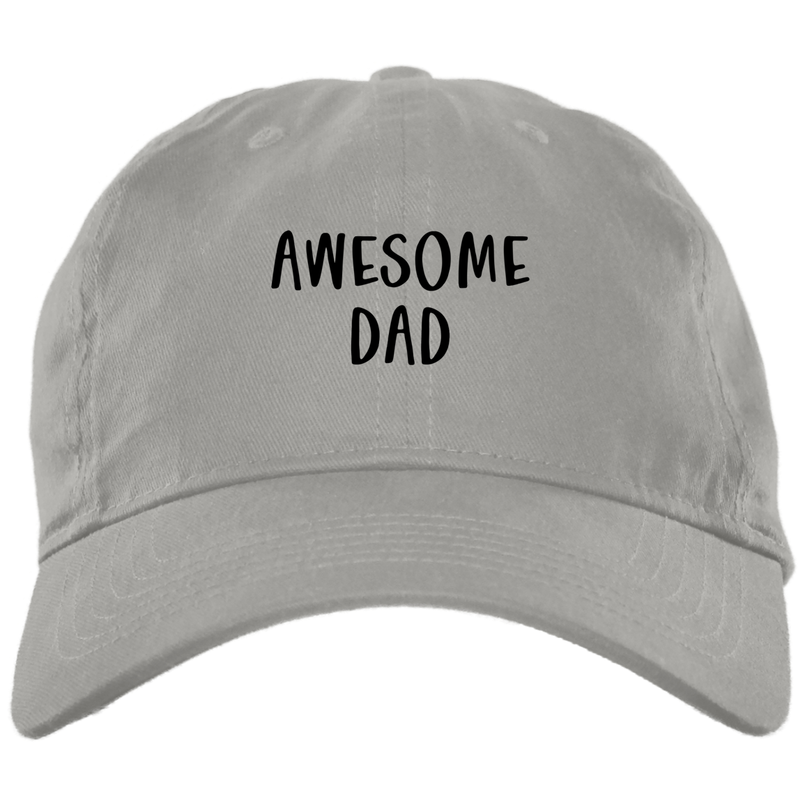 Awesome Dad Brushed Twill Unstructured Dad Cap