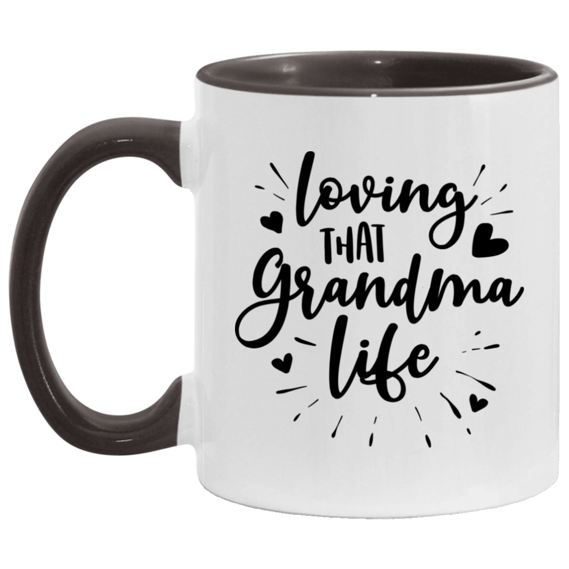 Loving That Grandma Life White Mugs