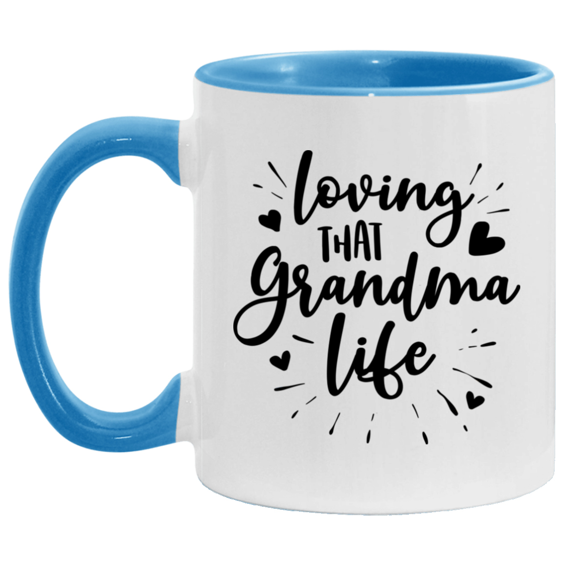 Loving That Grandma Life White Mugs