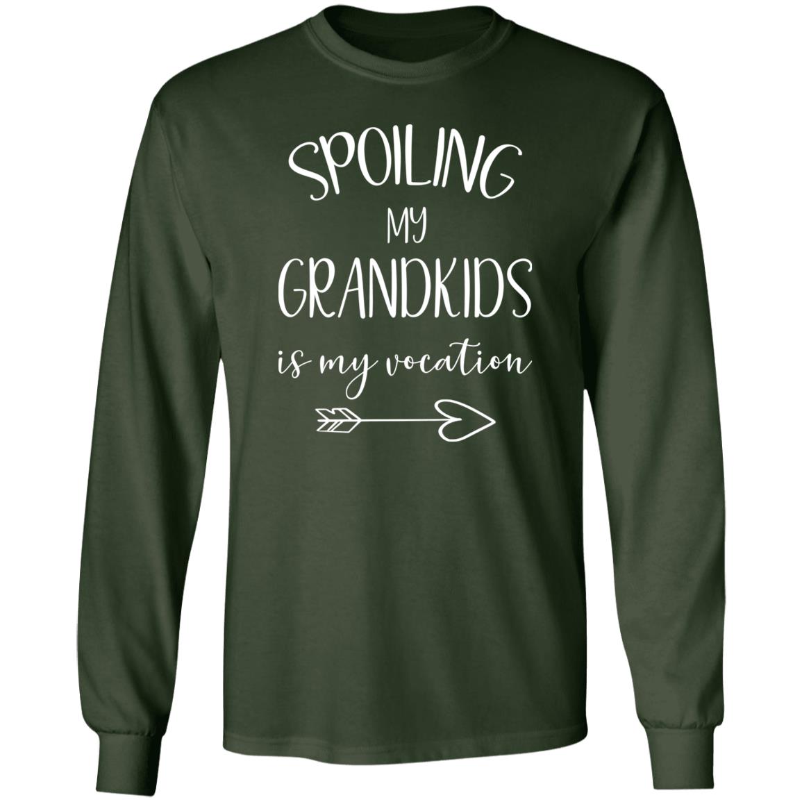 Spoiling My Grandkids is My Vocation T-Shirts with Short or Long Sleeve