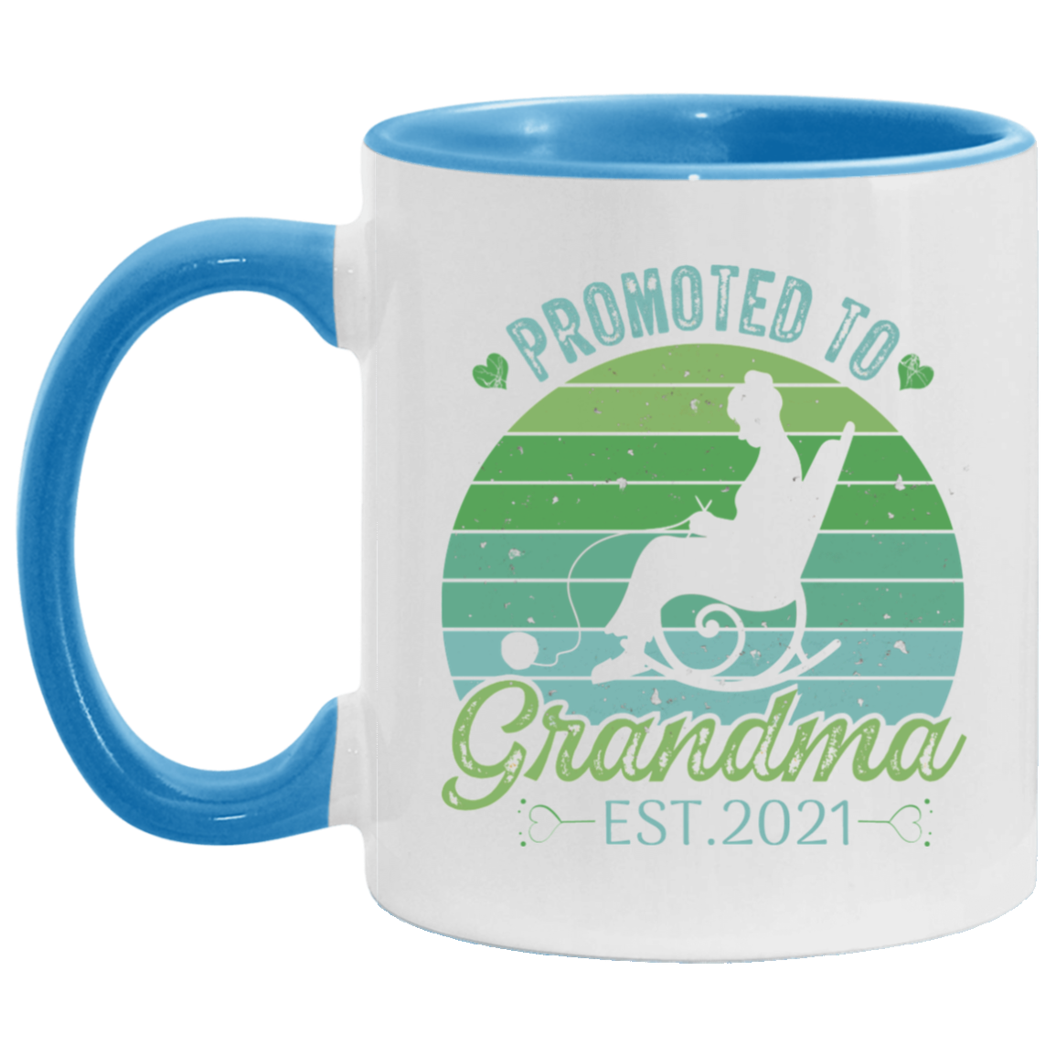 Promoted to Grandma White Mugs