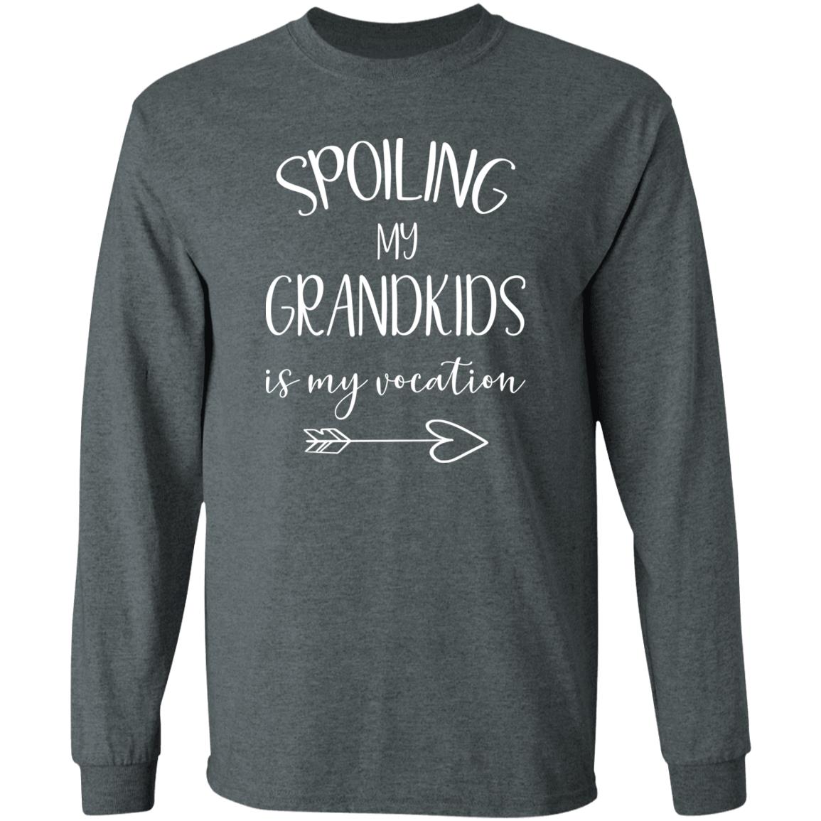 Spoiling My Grandkids is My Vocation T-Shirts with Short or Long Sleeve