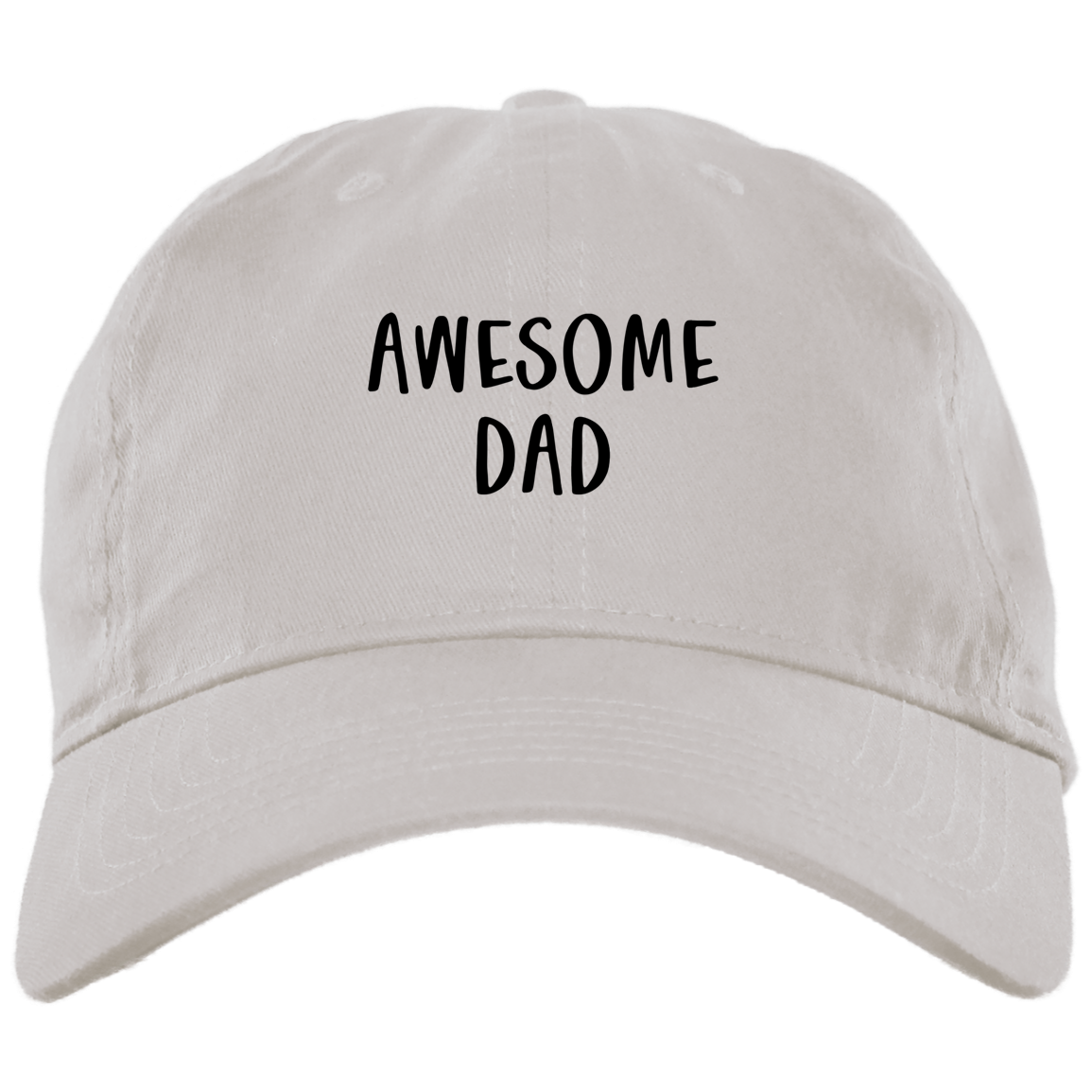 Awesome Dad Brushed Twill Unstructured Dad Cap