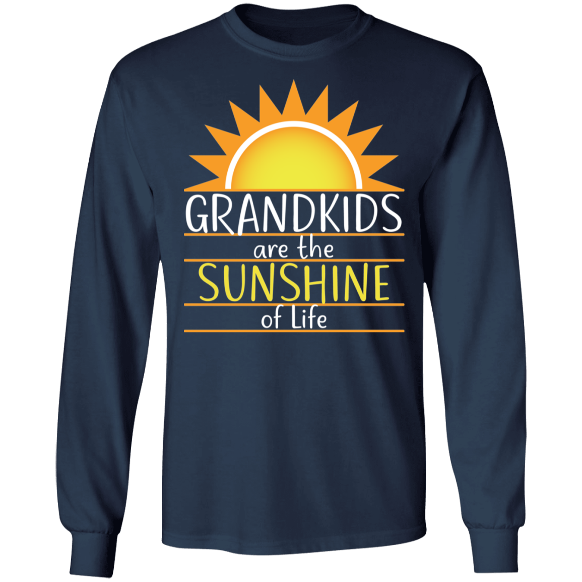 Grandkids are the Sunshine of Life T-Shirts with Short or Long Sleeve