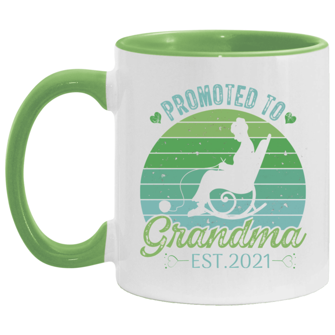 Promoted to Grandma White Mugs