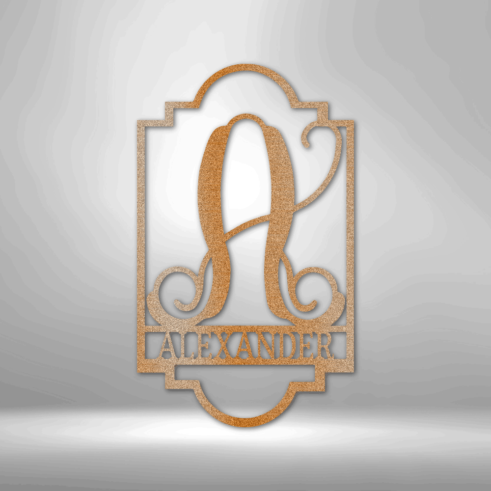 Regal Monogram - Steel Sign