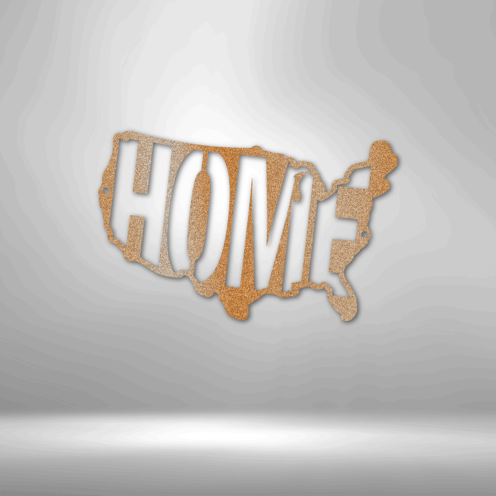 USA Home - Steel Sign