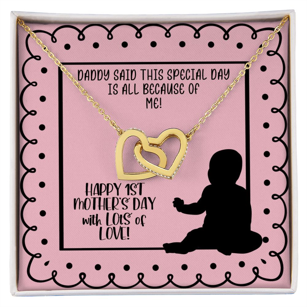 1st Mother's Day Necklace - Gift for New Mom from Baby