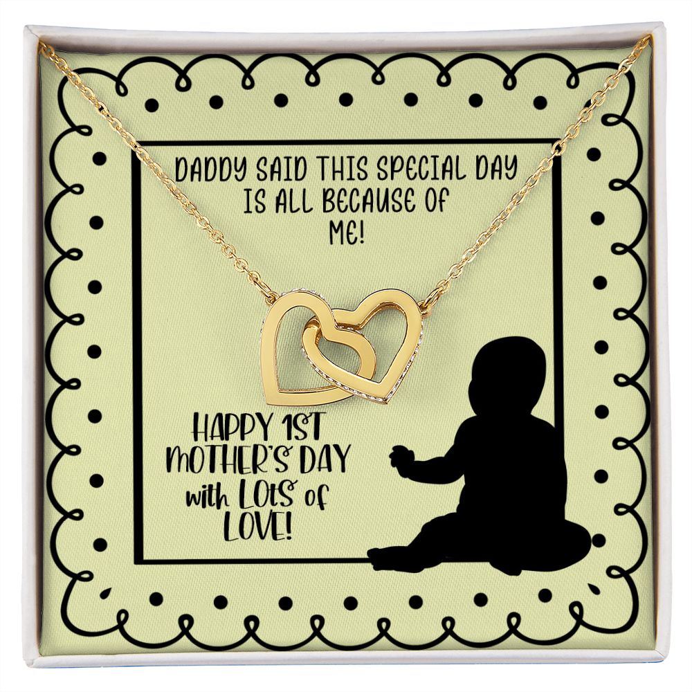 1st Mother's Day Necklace, Gift from Baby to Mom