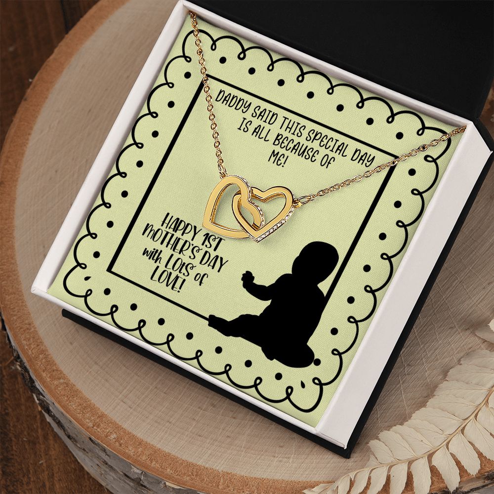 1st Mother's Day Necklace, Gift from Baby to Mom