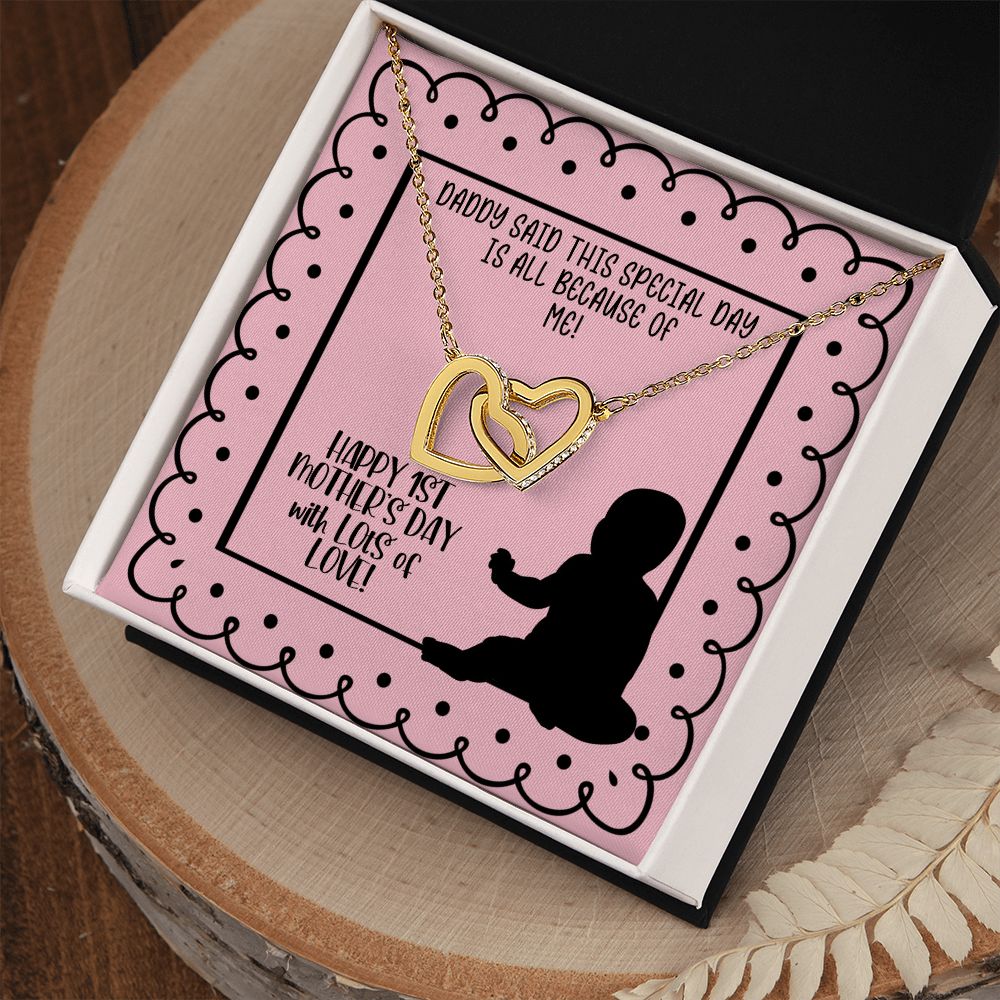 1st Mother's Day Necklace - Gift for New Mom from Baby