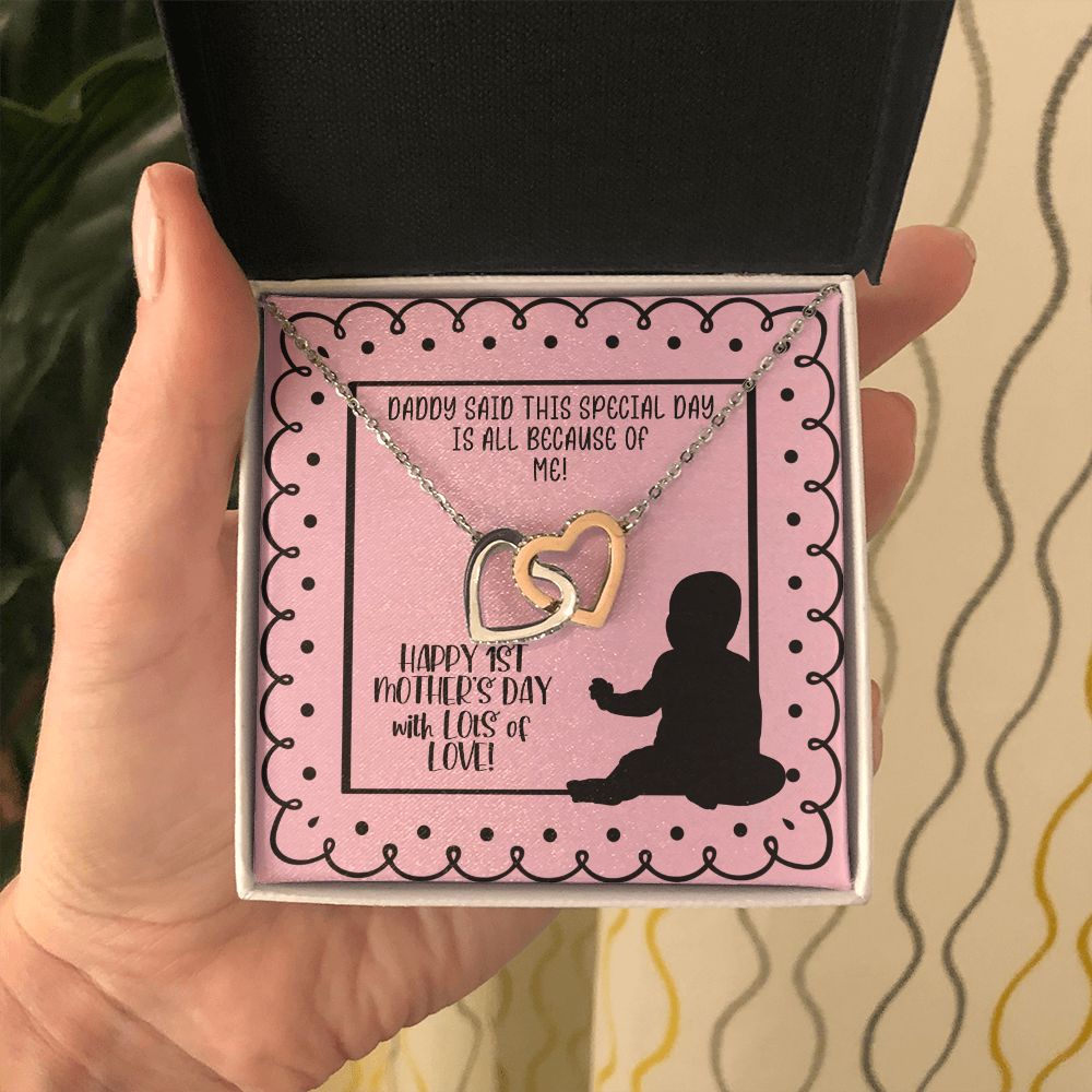 1st Mother's Day Necklace - Gift for New Mom from Baby