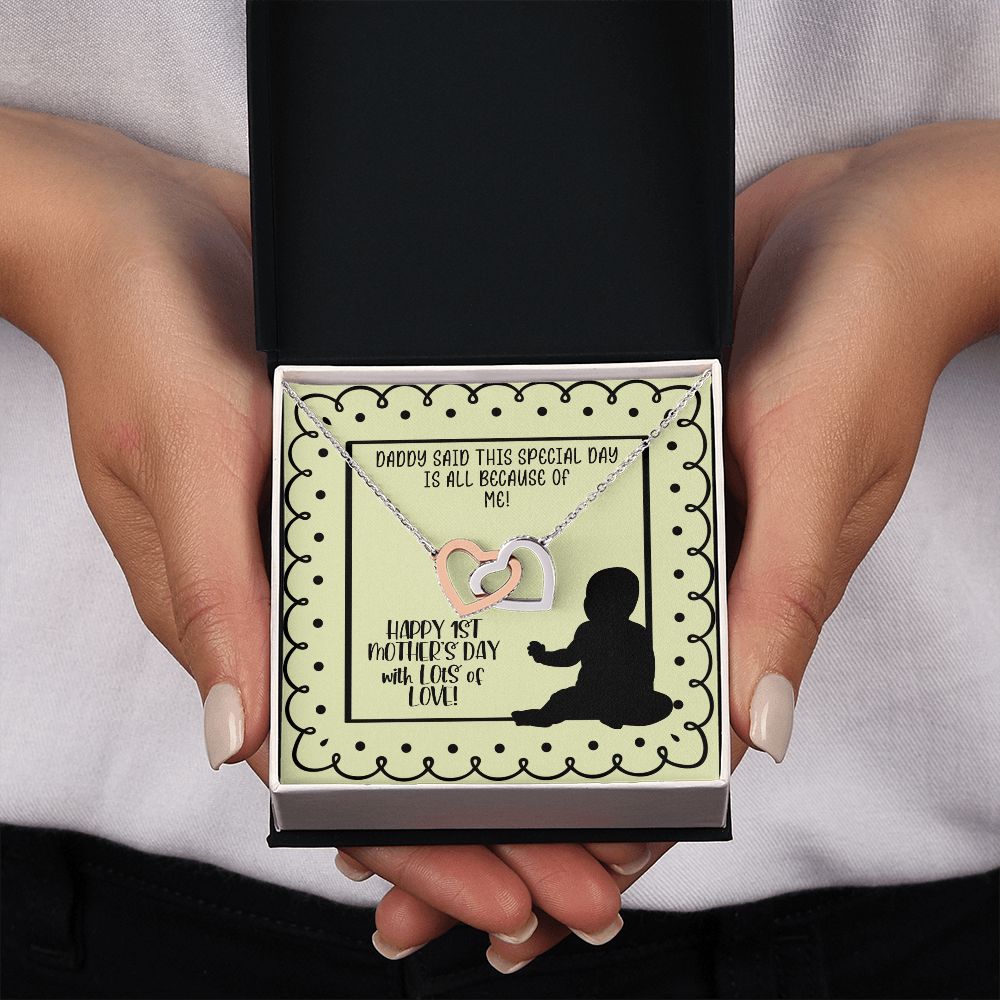1st Mother's Day Necklace, Gift from Baby to Mom