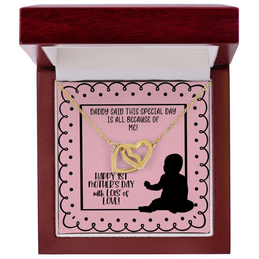 1st Mother's Day Necklace - Gift for New Mom from Baby