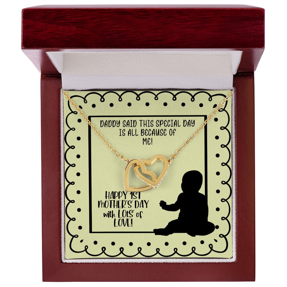 1st Mother's Day Necklace, Gift from Baby to Mom
