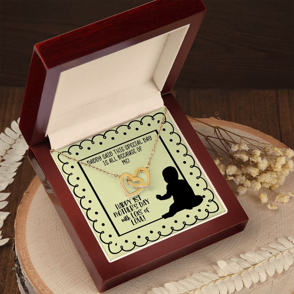1st Mother's Day Necklace, Gift from Baby to Mom