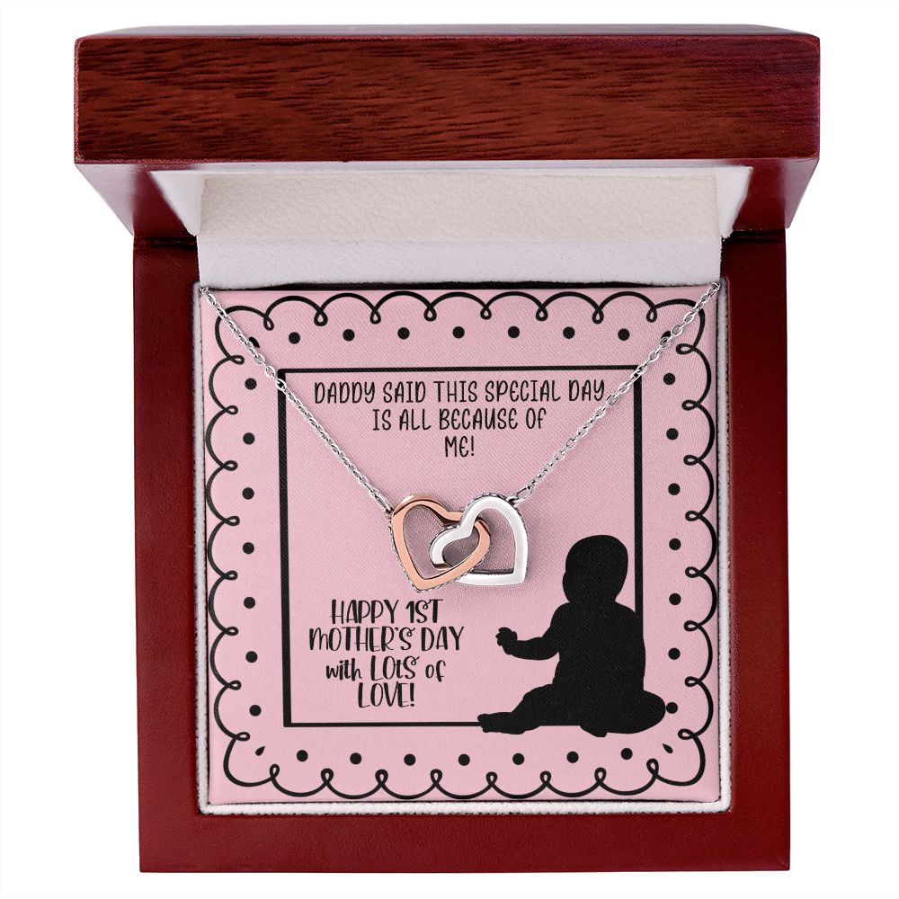 1st Mother's Day Necklace - Gift for New Mom from Baby