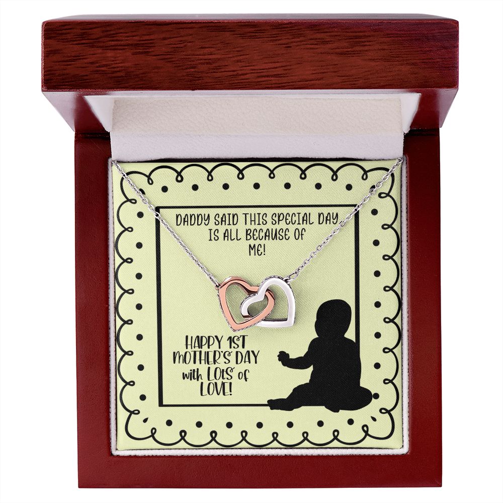 1st Mother's Day Necklace, Gift from Baby to Mom