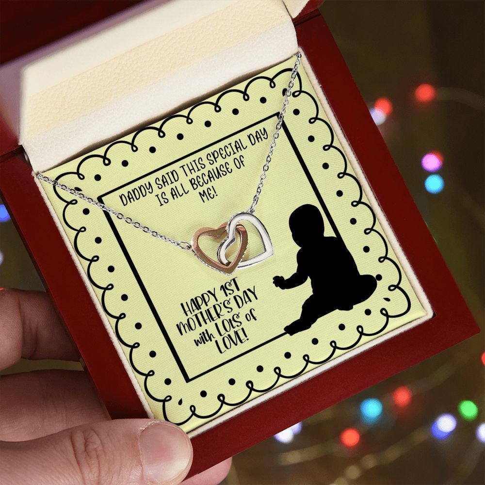 1st Mother's Day Necklace, Gift from Baby to Mom