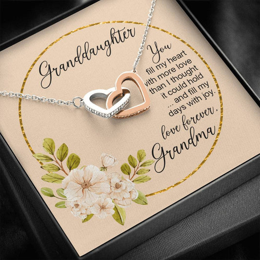 Necklace for Granddaughter, You Fill My Heart with Love, Gift from Grandmother