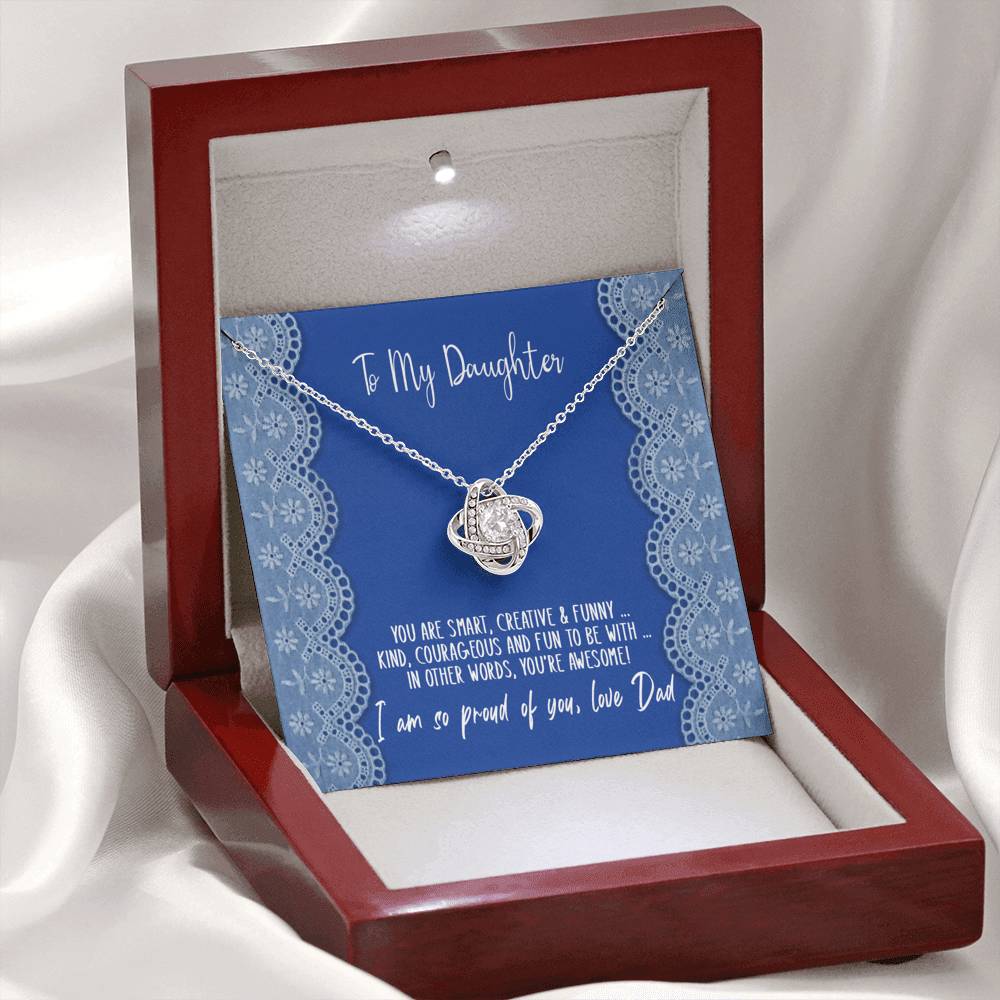 To My Daughter - You're Awesome! - love Dad - Necklace