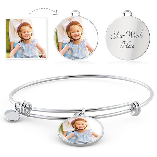 Add Your Photo to this Bangle Bracelet!